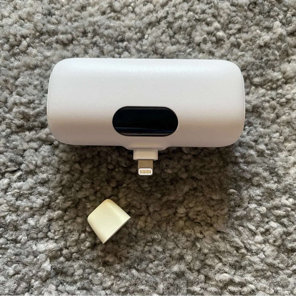 NWOT Small White Portable iPhone Power Bank